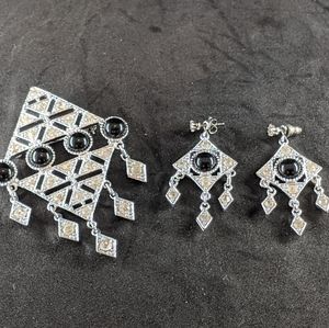 Vintage Sarah Coventry Art Deco set